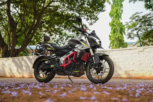 Image of Bizen Bajaj Pulsar NS400 Premium Crash Guard /Engine Guard with Double Frame Sliders - RED