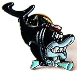 Pin 25 x 20 mm Comic Figur - Hai als Matrose - Pin 25 x 20 mm
