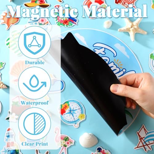 Magnetos decorativos de 32 piezas para puerta temática de crucero miniatura 5