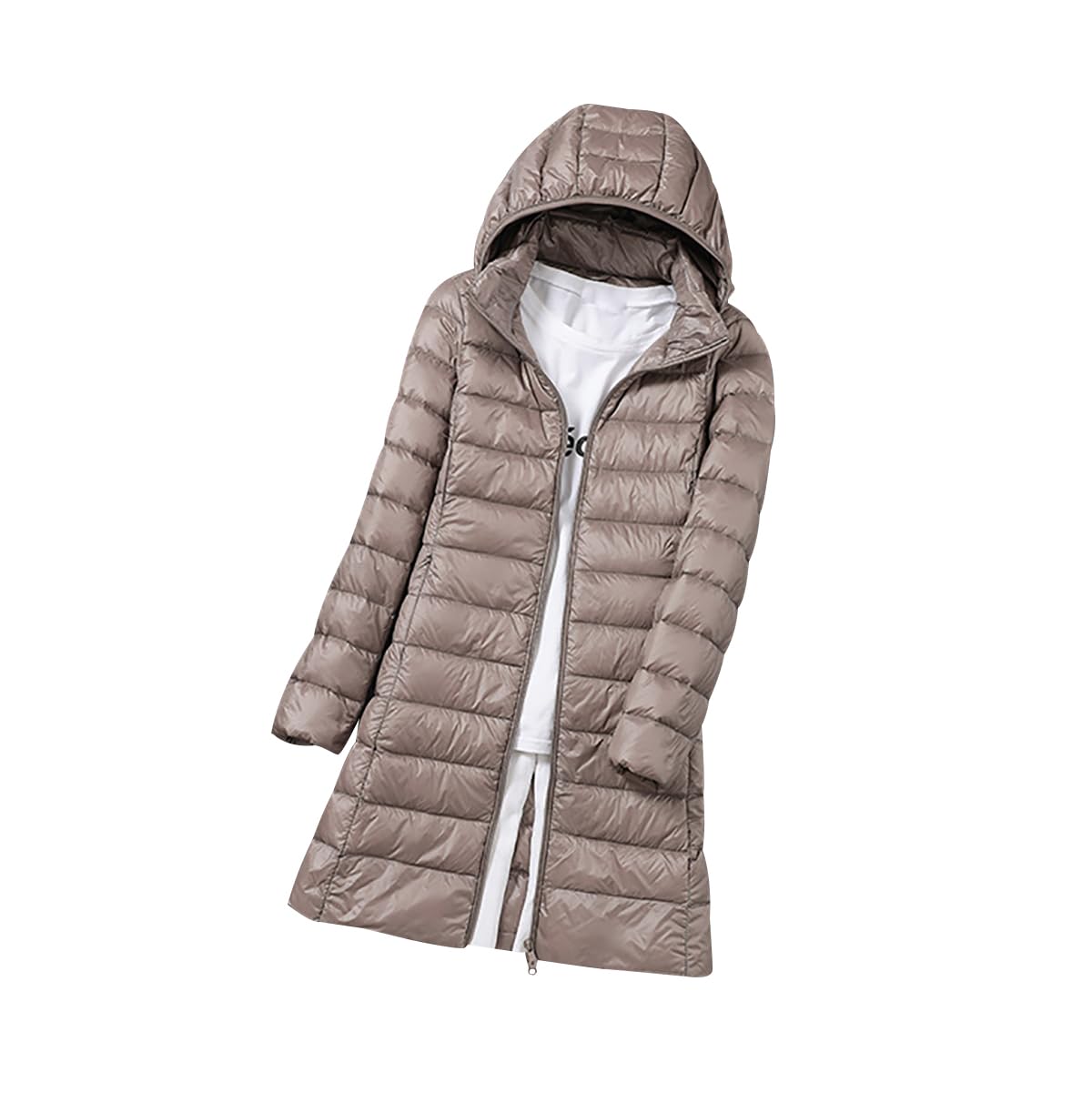 Doudoune Legere Femme Longue Doudoune Légère Femme Veste Matelassée Femme Doudoune Duvet Fine Femme Puffer Jacket Women Quilted Jacket Doudoune Capuche Ultralight Femme Blouson Matelassé Femme