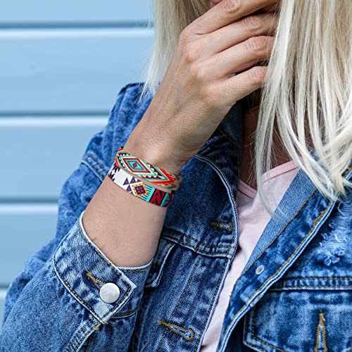 Cunno 15 Pcs Summer Beach Friendship Bracelets for Women Adjustable Waterproof Reversible Stretch Wristband Loose Bands Boho Chic Wristband Bracelet Unisex Adult3