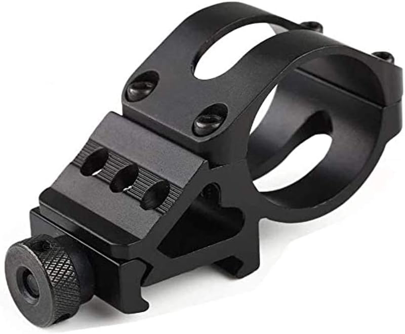 1" 25mm Ring Offset Side 45° Picatinny Rail Mount for Tactical Torch Scope Picatinny Rail Offset 20mm Rail Mounts for Scopes Tactical Flashlights-Black