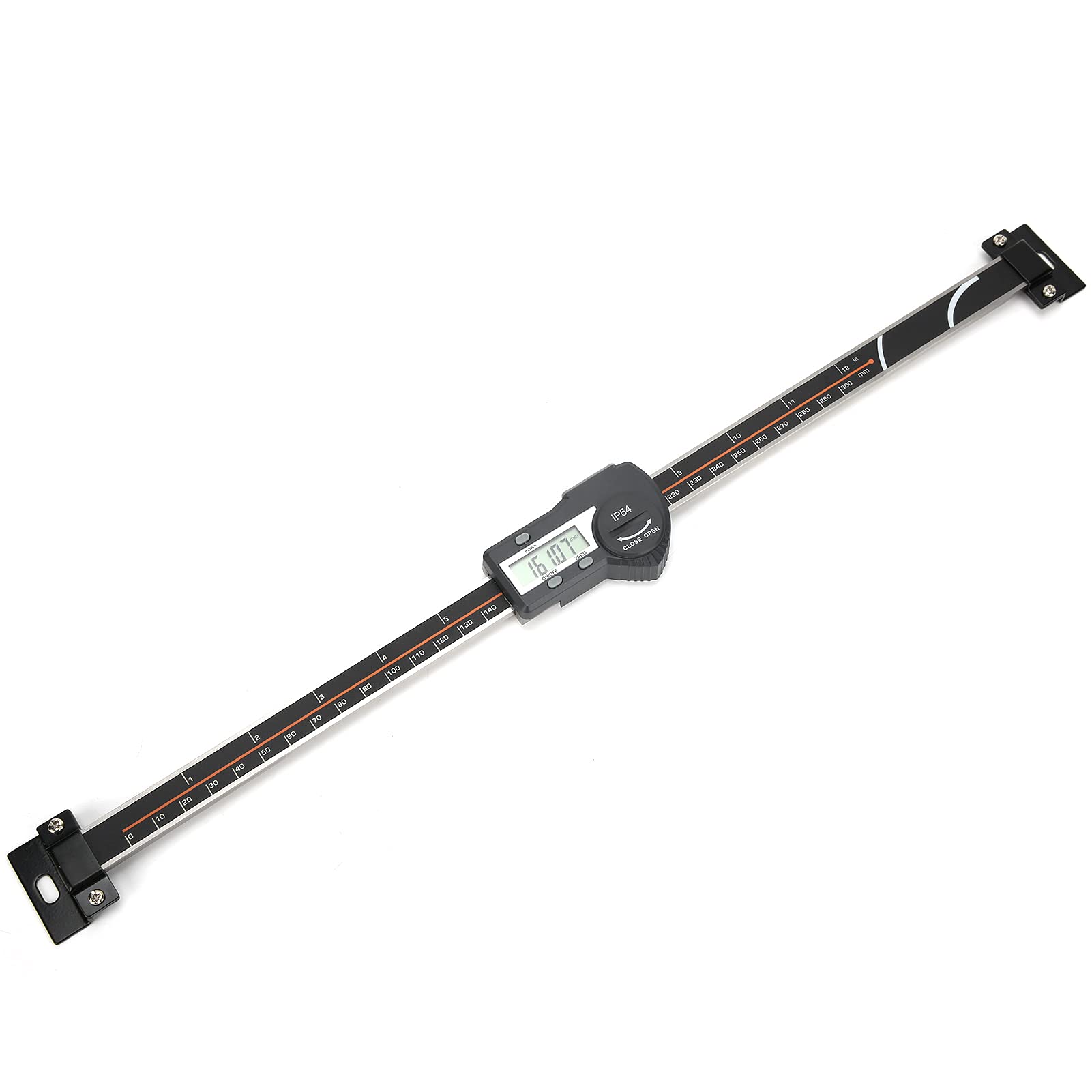 Regla de pantalla digital Medidor de lectura remota horizontal Herramienta de medición de ensamblaje de torno Instrumento de medición de precisión de 0 300 mm para máquinas