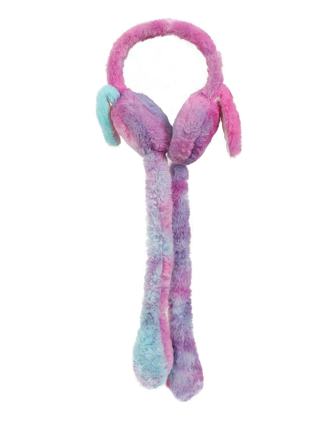 Winter Warm Colorfull Earmuffs with Moving Jumping Ears Rabbit Headband For Womens And Girls-image-16
