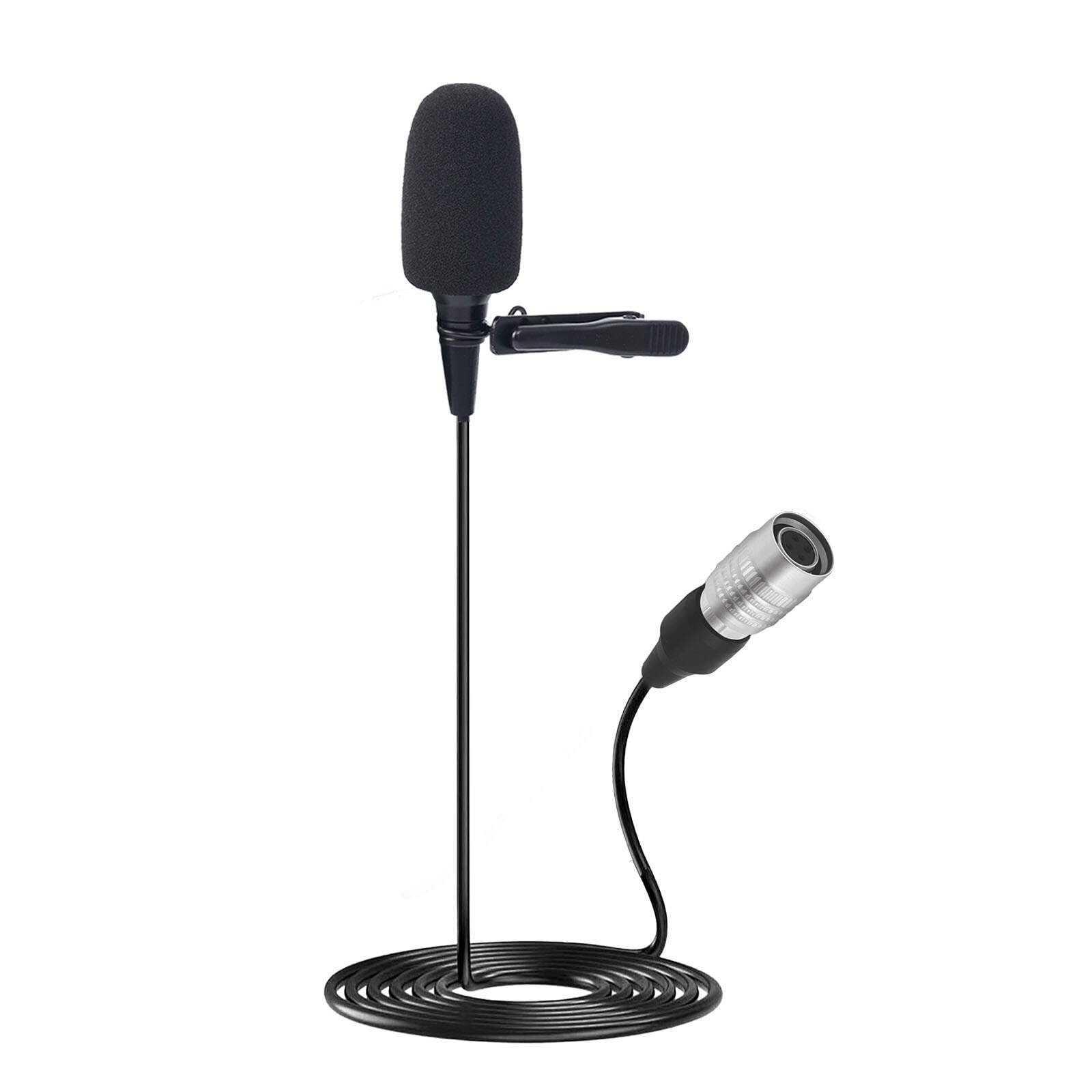 JTLAU Lavalier Microphone, Cardioid Condenser Clip On Microphone