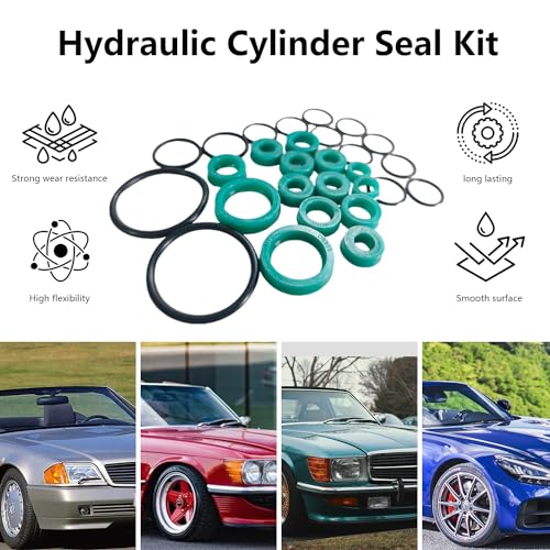 Image of Hydraulic Cylinder Seal Kit for Mercedes Benz SL R129 1990-2001 | Log Splitter Parts Hydraulic Rebuild Kit, 1298001672, 1298001772