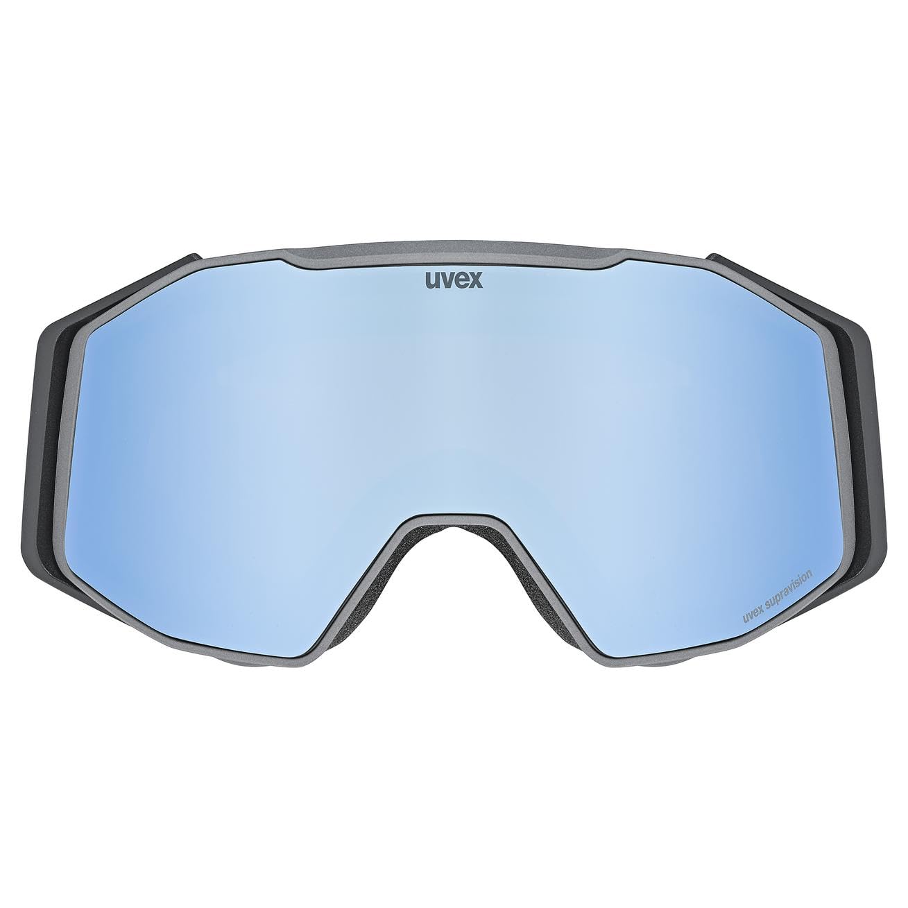 uvex gravity FM, Gogle narciarskie unisex-dorosły, rhino matt/ice-orange, one size
