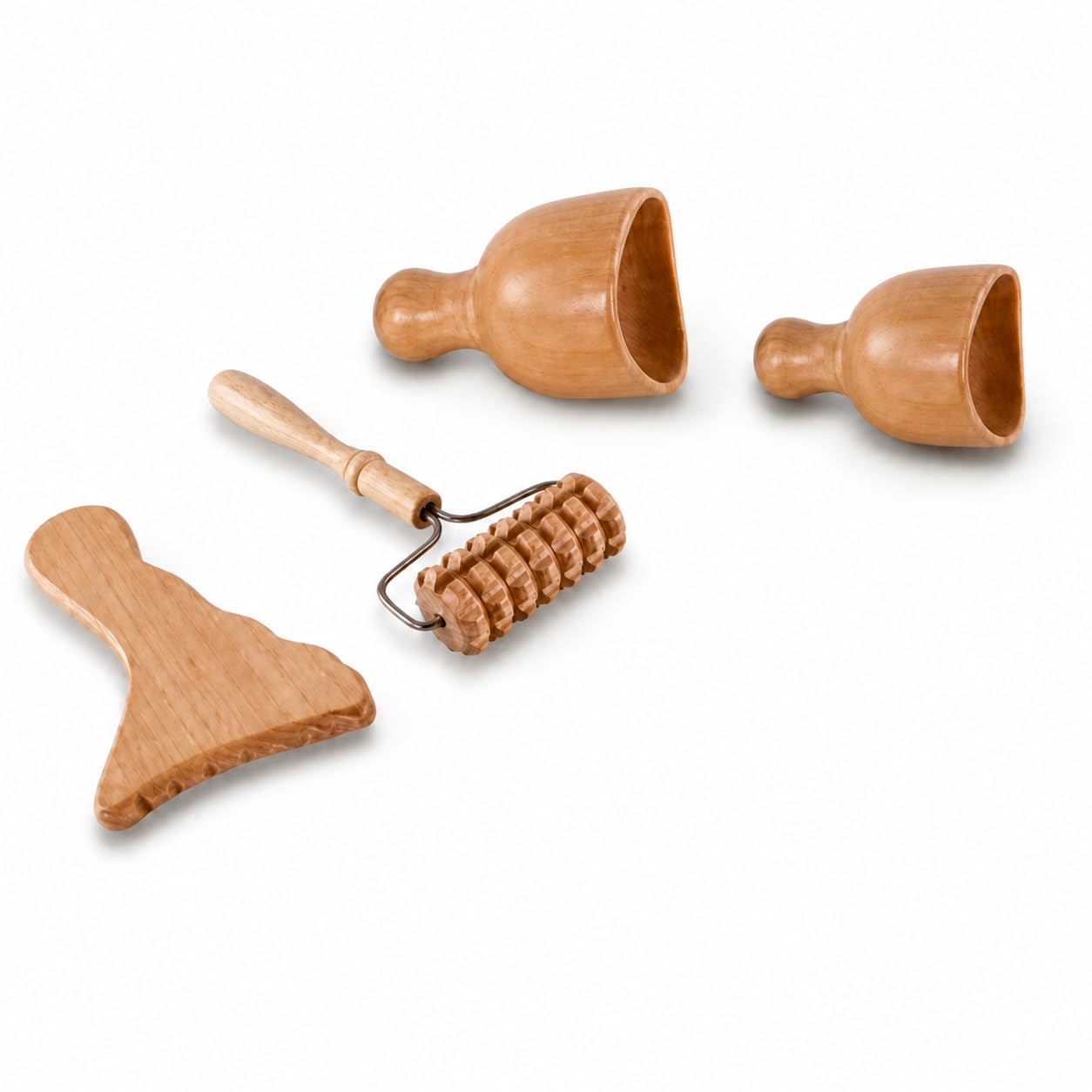 Kit Maderoterapia de Busto | Maderoterapia | Ideal para Masajes | Fabricado en Madera de Pino y Loto Natural | Diseñado por Maderoterapia Estética España