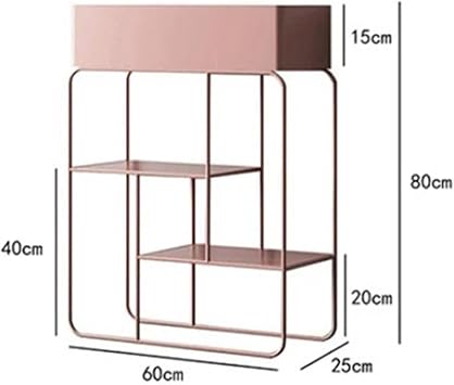 Generisch Bu modern, minimalist, çok katlı bitki standı, oturma odası ve balkon için bir çiçek rafı, demir çiçek saksısı sergi rafı, bir ev dekorasyonudur (altın).
