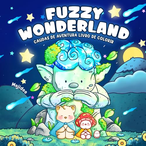Fuzzy Wonderland: Livro de Colorir para Adultos e Adolescentes Apresentando Tiny Cat e Pequenos Amigos Aventuras na Terra da Fantasia