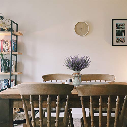 Lesing Artificial Lavender Flowers With Vase Fake Lavender Plants In Decorative Metal Vase Rustic Vintage Flowers For Home Farmhouse Decoration (Heart,Purple) #TOP5