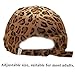 Leopard Print Baseball Cap Women Men Retro Soft Edging Style Y2K Fashion Vintage Hat (US, Numeric, 7, 7 1/4, Leopard Print - Brown)