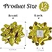 LiBongTa 4.5'' Gold Christmas Gift Bow Set of 12 Self Adhesive Metallic Gift Bow, Premade Ribbon Bows, Wrapping Bows for Presents, Christmas Bows for Decorations, Wedding, Baby Shower, Holiday