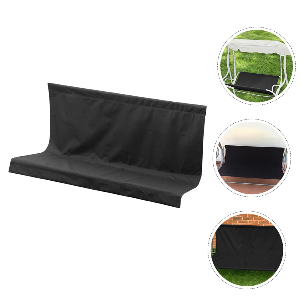 Milisten Housse de Siège de Balancelle pour Patio ou Extérieur Housse de Protection de Rechange pour Banc de Balancelle