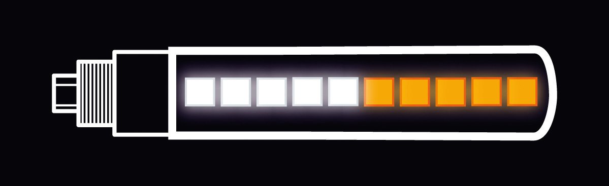 Coppia Frecce LED DRL Con Contrappesi Manubrio Per MOTO - Foto 12