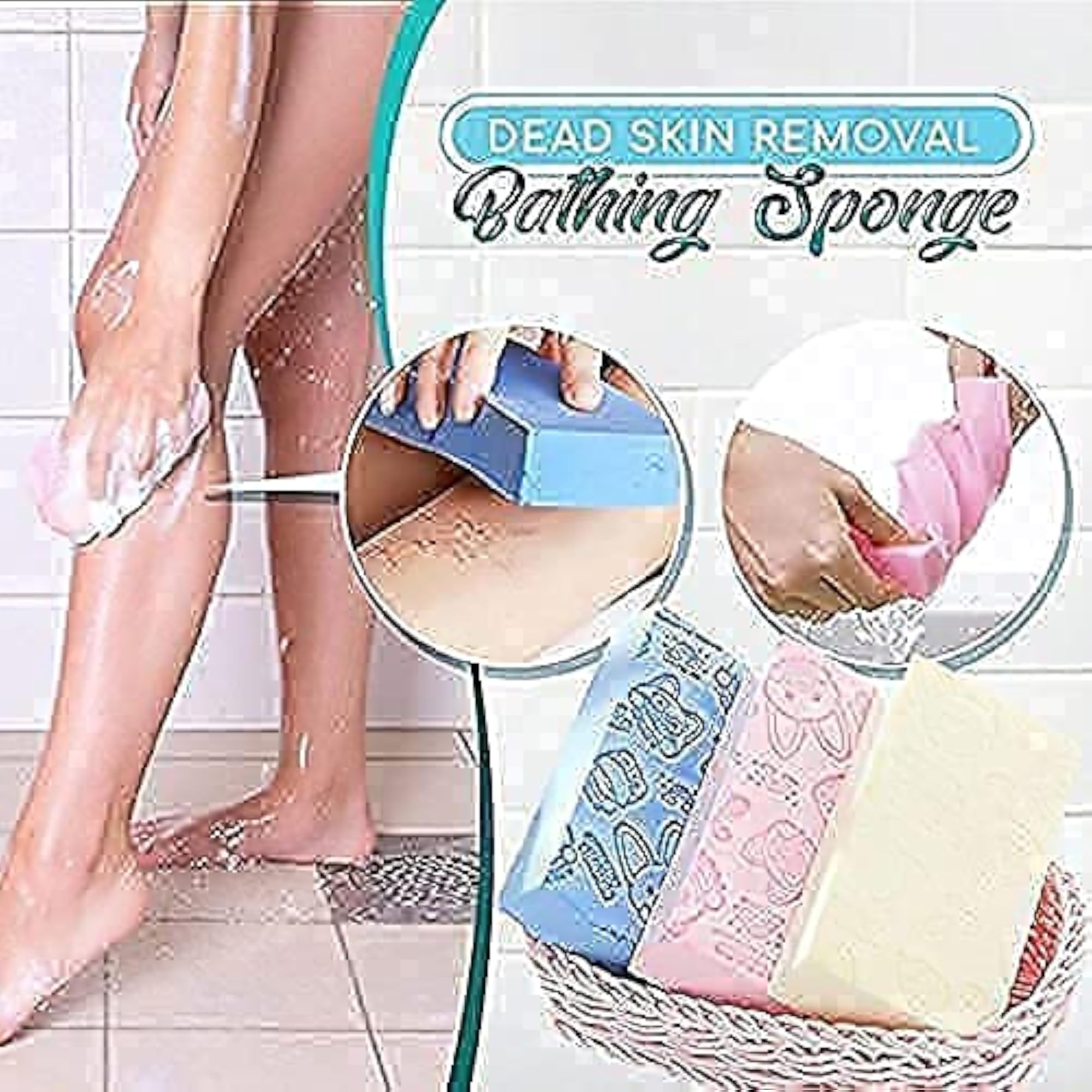 Ultra Soft Exfoliating Sponge | Asian Bath Sponge