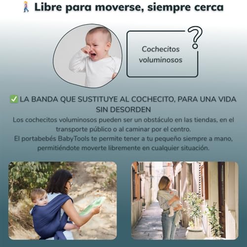 Variante de BabyTools fular portabebes algodón orgánico (hasta 15 kg)