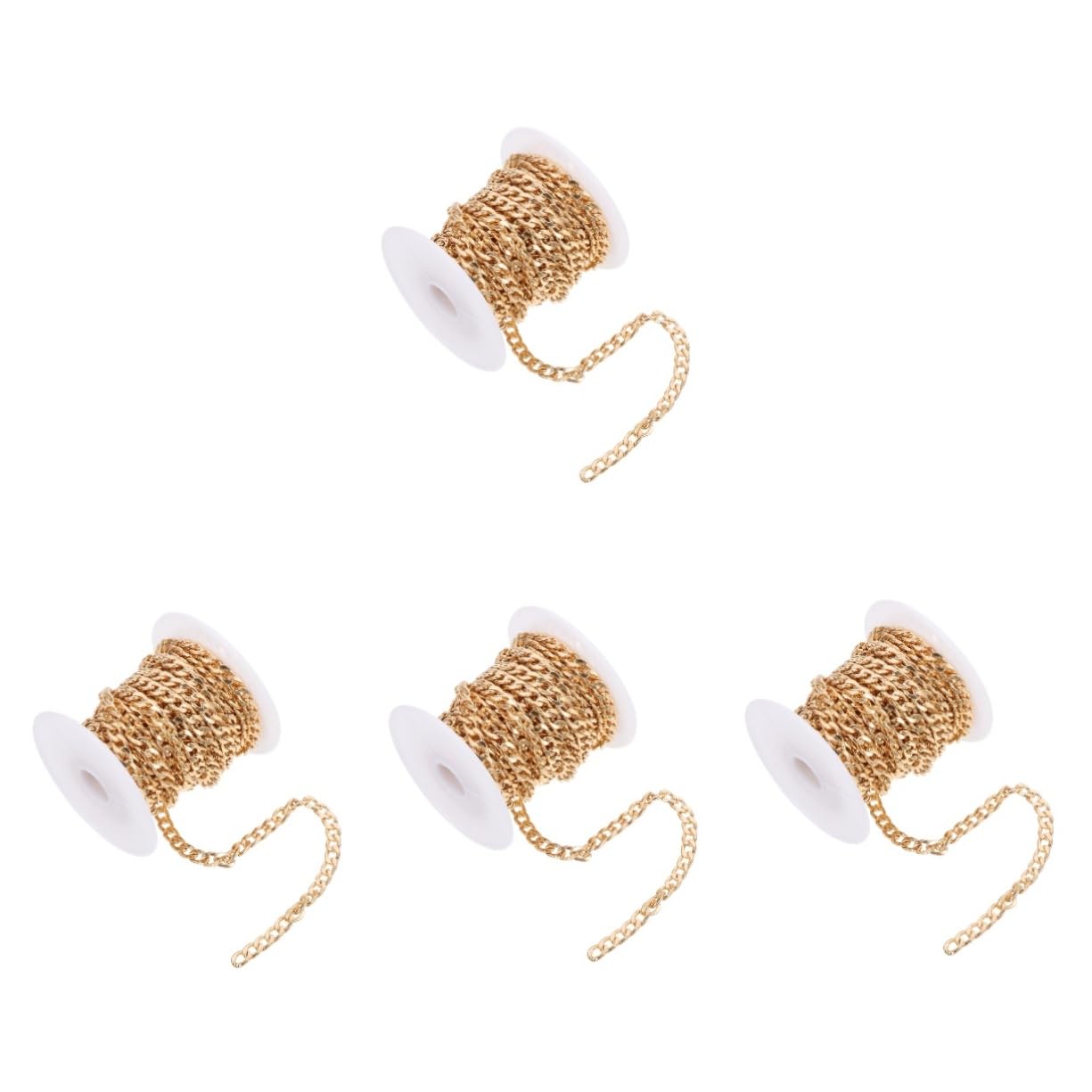 Biżuterię, naszyjnik, przedłużenie Łańcuszek na 4 rolki Uniwersalne łańcuszki DIY Charm Bransoletki DIY Biżuteria Łańcuszki Biżuteria Metalowe łańcuszki