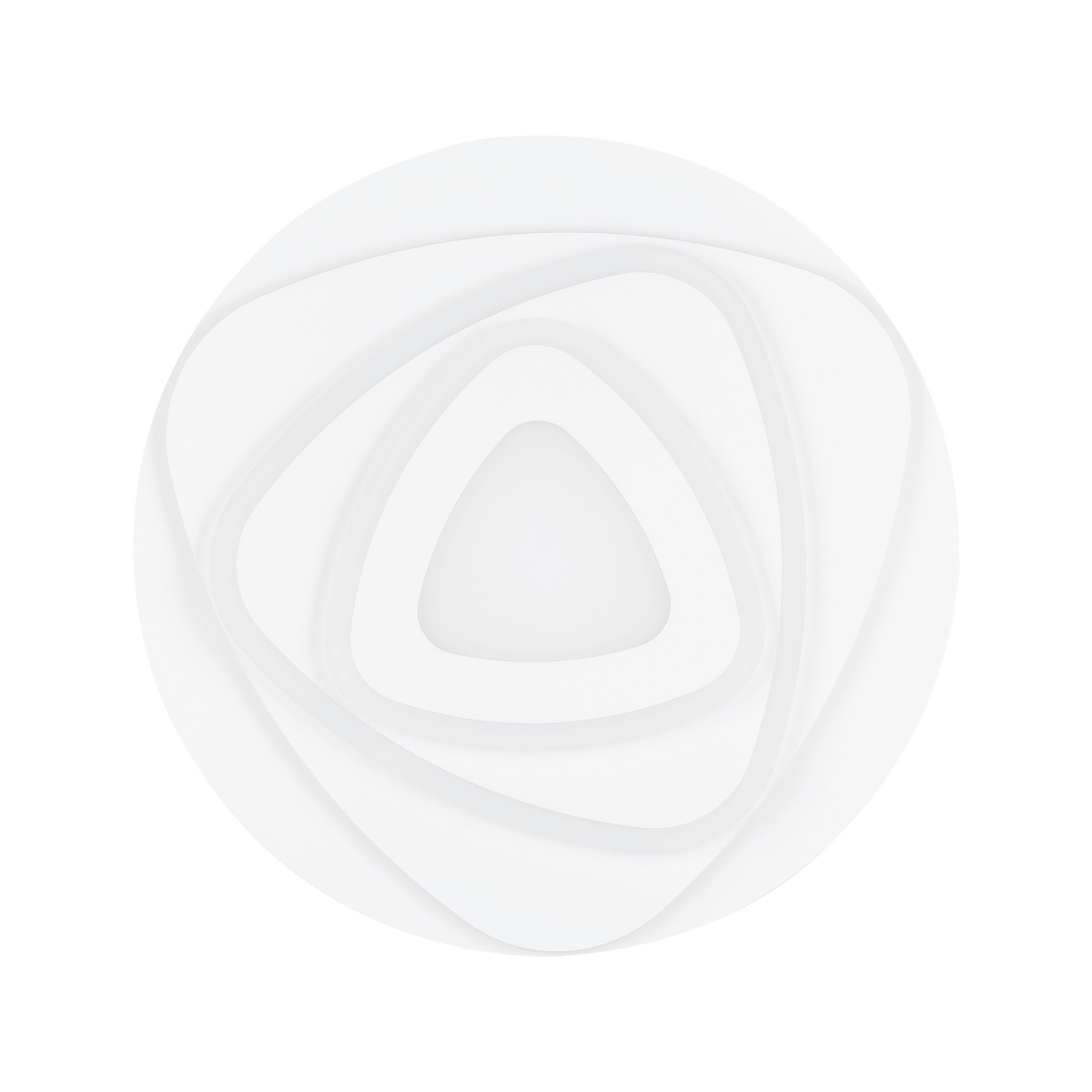 EGLO LED Deckenleuchte Palagiano, runde Deckenlampe | Deckenbeleuchtung aus Kunststoff in Weiß, Aufbauleuchte für Büro, Flur und Küche, neutralweiß, Ø 38 cm