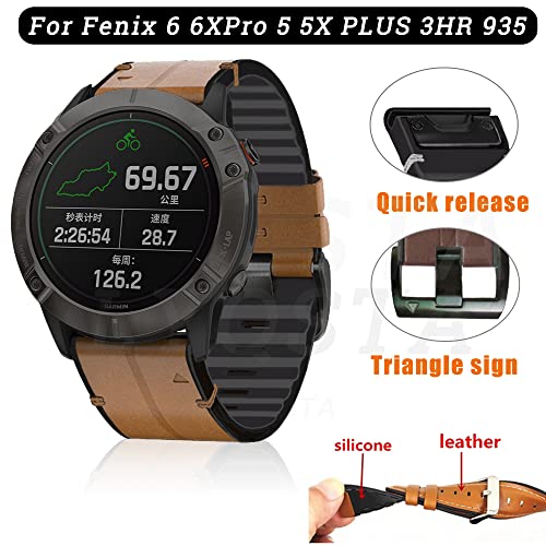 Evita rozaduras con la correa Garmin Fenix 6 de silicona transpirable 2
