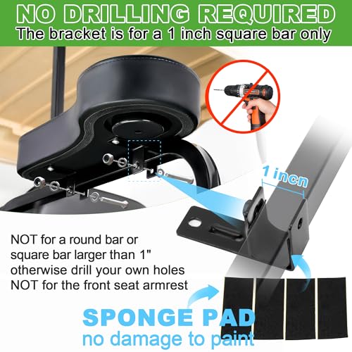 10L0L Golf Cart Rear Seat Kit Arm Rest Set with Cup Holder for Yamaha EZGO Club Car Golf Cart UV-Proof Coating Long Lasting, No Drilling Kits Include