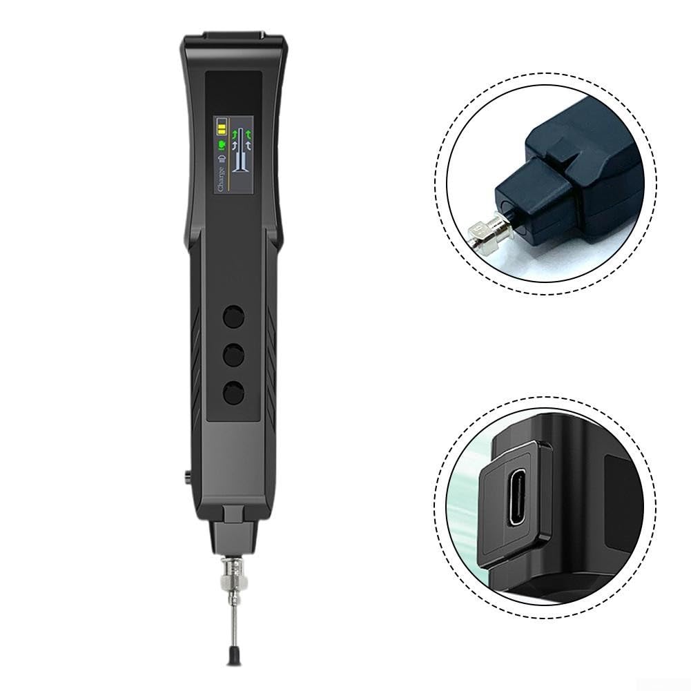 HR35 Stylo électrique d'aspiration sous vide avec écran TFT, outil de ramassage de puce IC ESD-Safe pour dessouder, kit de vide à faible bruit 40 dB pour réparation électronique et