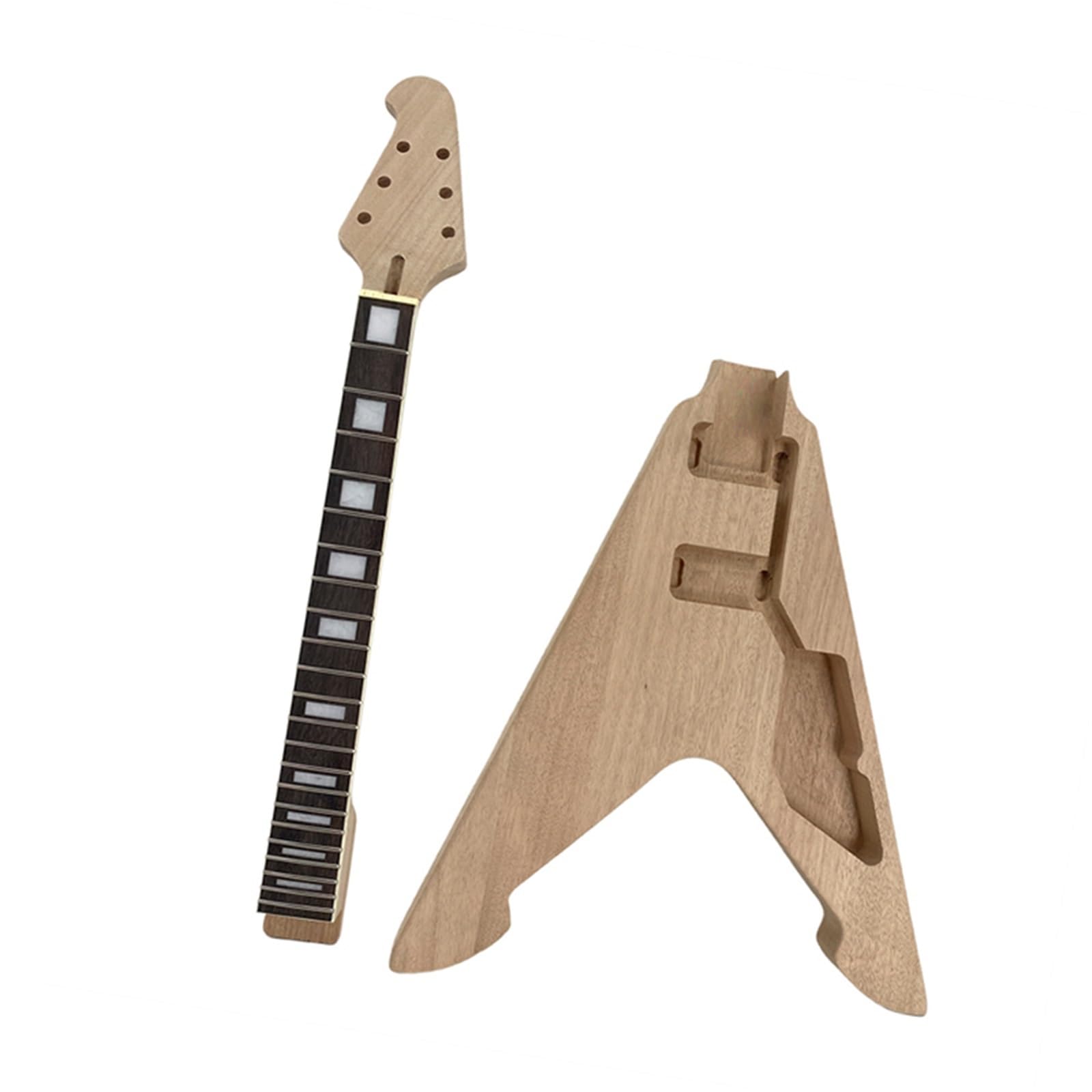 Kit Guitarra Eléctrica DIY Kit De Guitarra Eléctrica Semiterminada DIY Con Accesorios Ensamblados A Mano(With accessories)