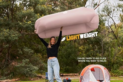 Image of WEKAPO Inflatable Couch Air Lounger Chair - Camping & Beach Accessories, Portable Blow up Sofa for Hiking, Lawn, Indoor /Outdoor Movies & Music Festivals. Lightweight and Easy to Set Up Air Hammock