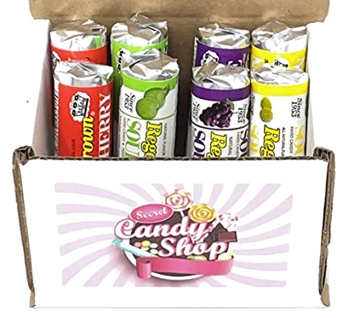 Regal Crown Sour Candy Variety Pack (Sour Cherry, Sour Lemon, Sour Apple, Sour Grape) (2 of each, total of 8)