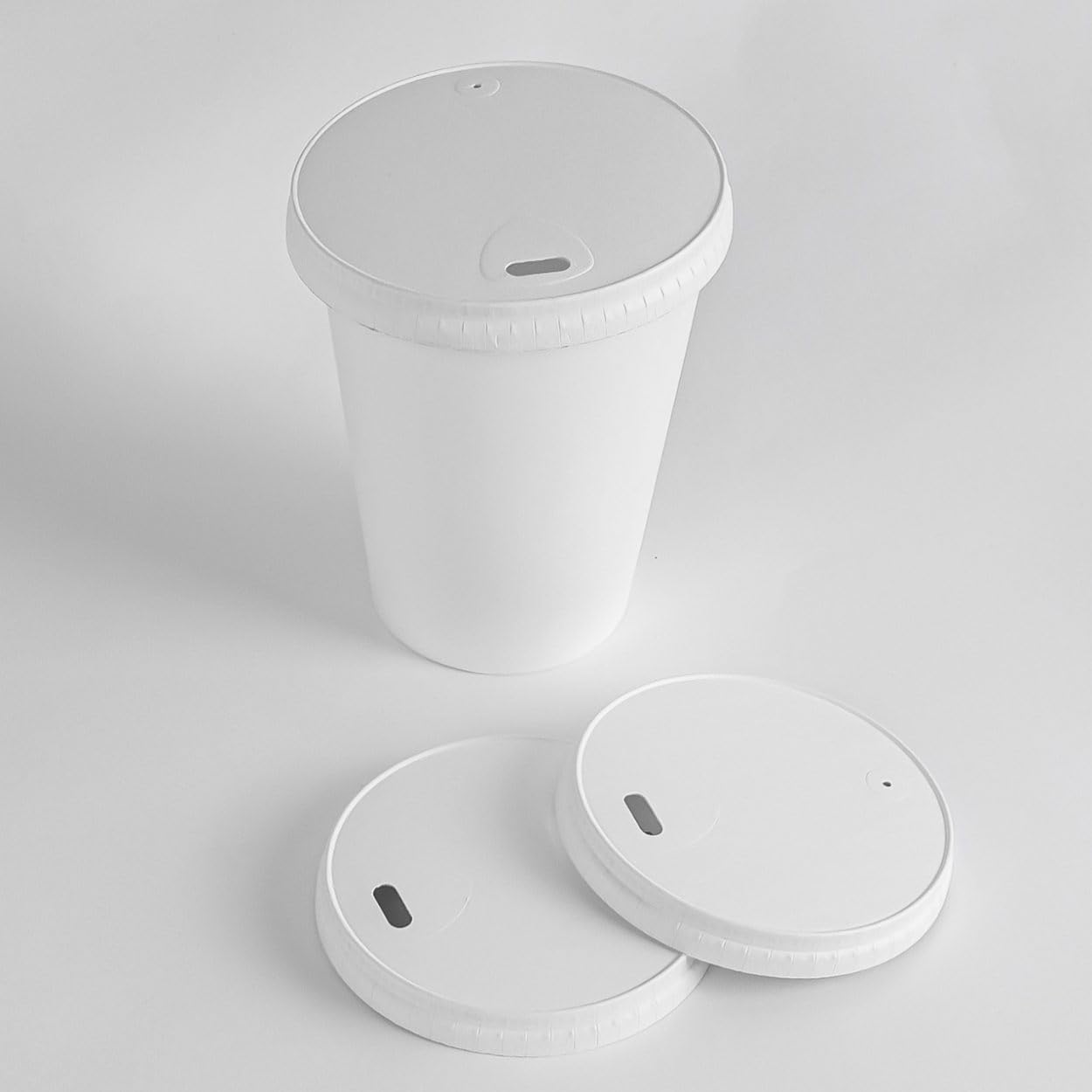 Coperchio per bicchieri di cartone, per bicchieri da caffè da asporto, biodegradabile e compostabile, per bicchieri di cartone (1000, Ø 62.5)