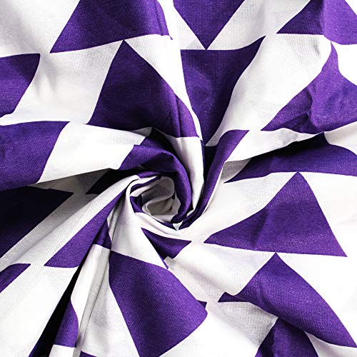Image of Story@Home Bedsheet for double bed | 120TC | Purple | Abstract | 1 Piece cotton bedsheets for double bed with 2 Pillow covers 250x225cm Perfect for Home Decor & Gifting | Cotton Bedsheets | Light-weight.