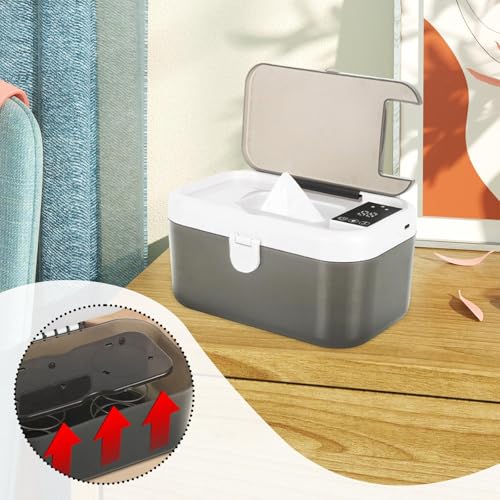 Chauffe-lingettes bébé avec bouton poussoir et boîtier PP isolant