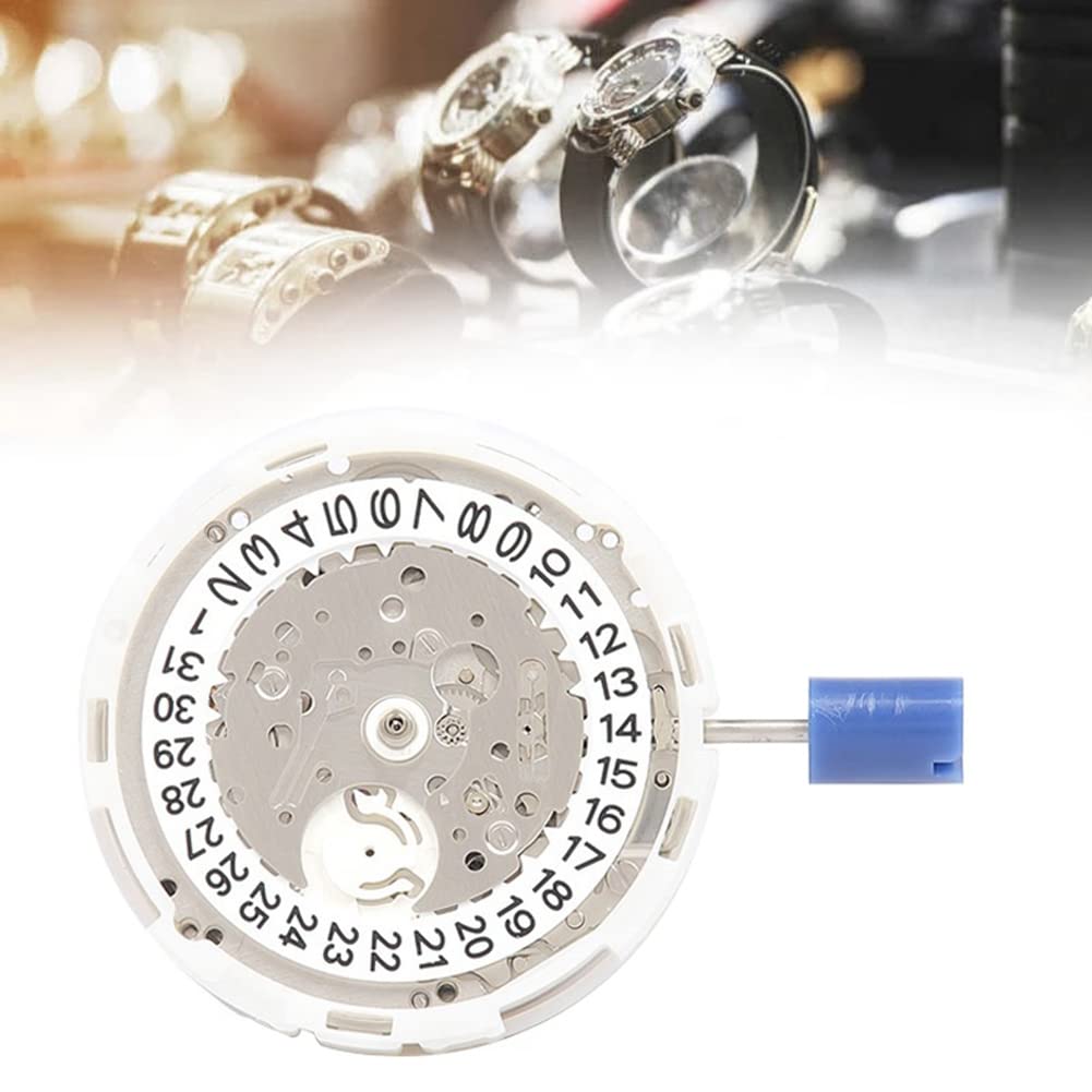 Mechanizm zegarka z uchwytem i pojedynczym kalendarzem. Wysokiej precyzji automatyczne akcesoria do mechanizmów zegarków mechanicznych