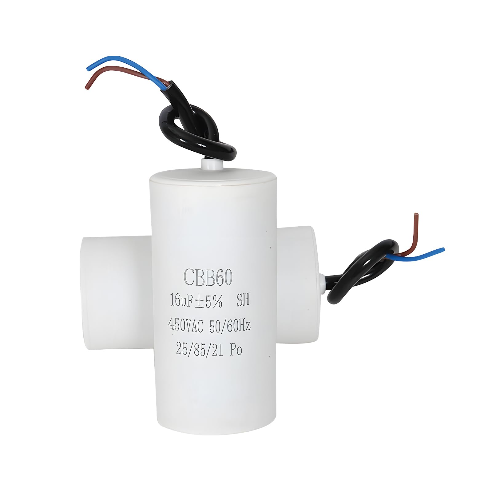 CBB60 450V 16μF Condensador Arranque Motor Monofásico 50/60Hz con Cables