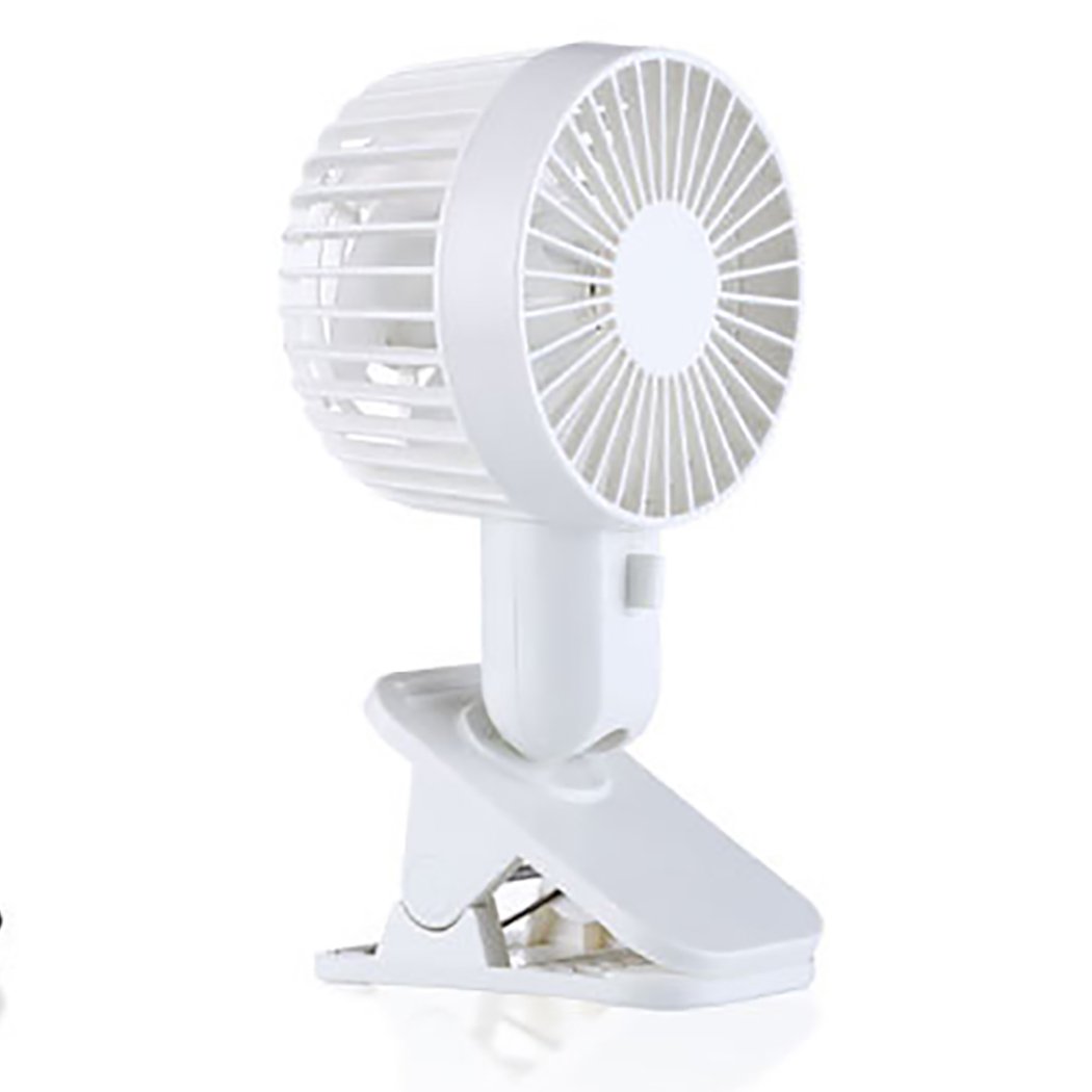 Outgeek Mini Clip Fan Desktop Personal Fan Portable Practical Table Cooling Fan Small Desk Clip Fan One Size White