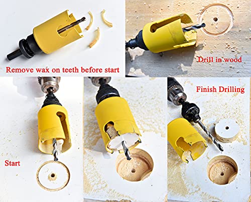 Maxtool 2" Tct Hole Saws 51Mm Carbide Tipped Holesaw 2.25" Deep Cut For Cutting Asphalt Brick Concrete Gypsum Limestone Tile Wood Mdf; Ct00Y57R200 #TOP5