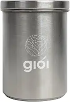 Giói Cafés Especiais - Pote Hermético em Inox, 600ml, Prata, para Café em Grãos ou Moído