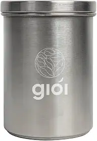 Giói Cafés Especiais - Pote Hermético em Inox, 600ml, Prata, para Café em Grãos ou Moído