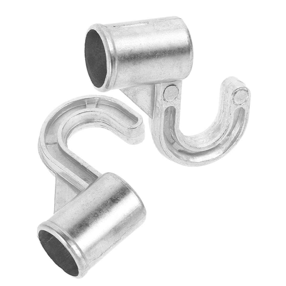 2 Ganchos Resistentes para Barra de Armario de Aleación de Aluminio de 18 Mm Diseño Seguro para Colgar Sombreros y Bolsas en Armarios o Habitaciones