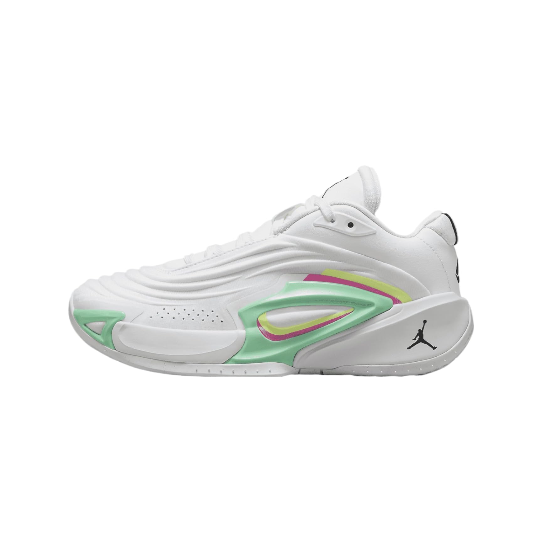 Jordan Luka 3 "Photo Finish Big Kids' Basketball Shoes (HQ5058-107, White/Volt Glow/Green Glow/Black)