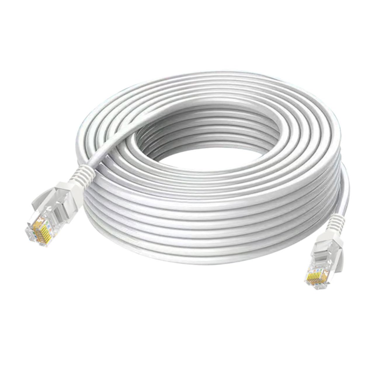 Mikikit Cavo Ethernet Cat 5e Gigabit Bianco per Computer e Router