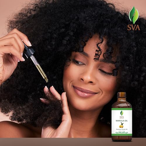 SVA ORGANICS Marula Oil 4oz (118ml) Premium Carrier Oil With Dropper For Skin Care, Face massage, Hair Care, Hair Oiling, Scalp Massage & Body Massage - Image 6
