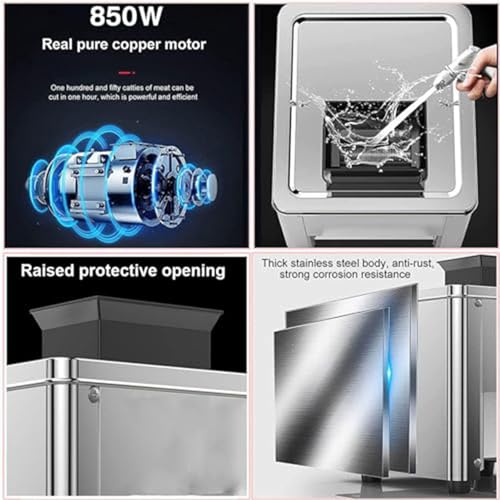 Máquina eléctrica y manual para rebanar carne de acero inoxidable miniatura 5
