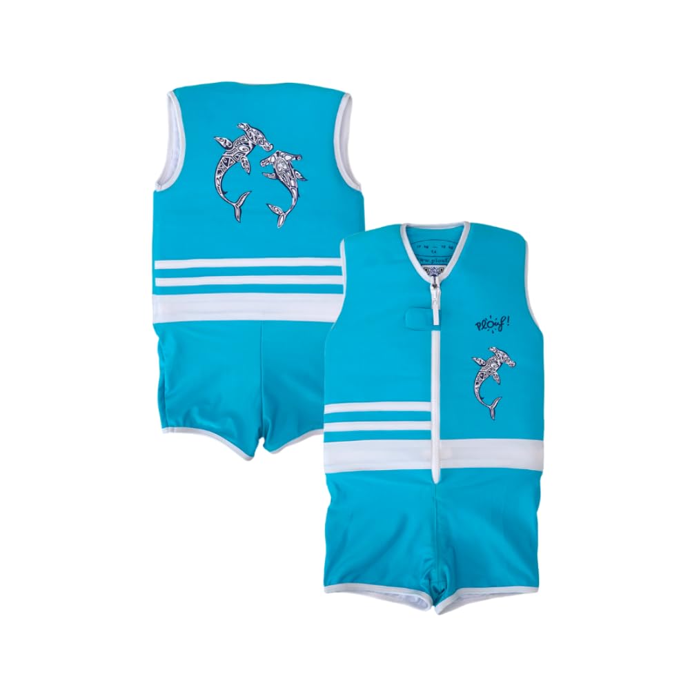 PLOUF Maillot de Bain Flottant pour garçon et Fille : Marteau - Maillot bouée - Combinaison Flottante - Gilet Flottant pour la Sécurité et l'Apprentissage de la Natation