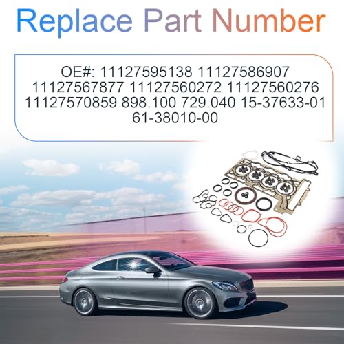 Image of N13 N18 Engine Cylinder Head Gaskets Set Fits for BMW 118i 120i, Mini Cooper 09-14 / Cooper Countryman 11-16 / Cooper Paceman 13-16 1.6L Turbo OE 11127595138 11127586907