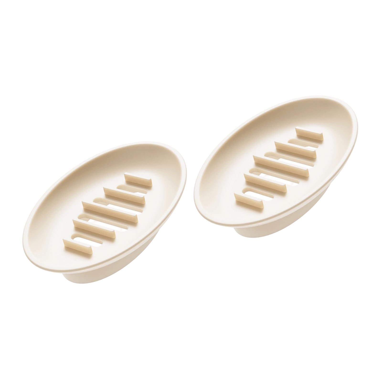 WEILWH Multipurpose Soap Dishes Silicone Holder for Household Bathroom Countertop Organization Soaps Storage Tray 2PCS Dishes