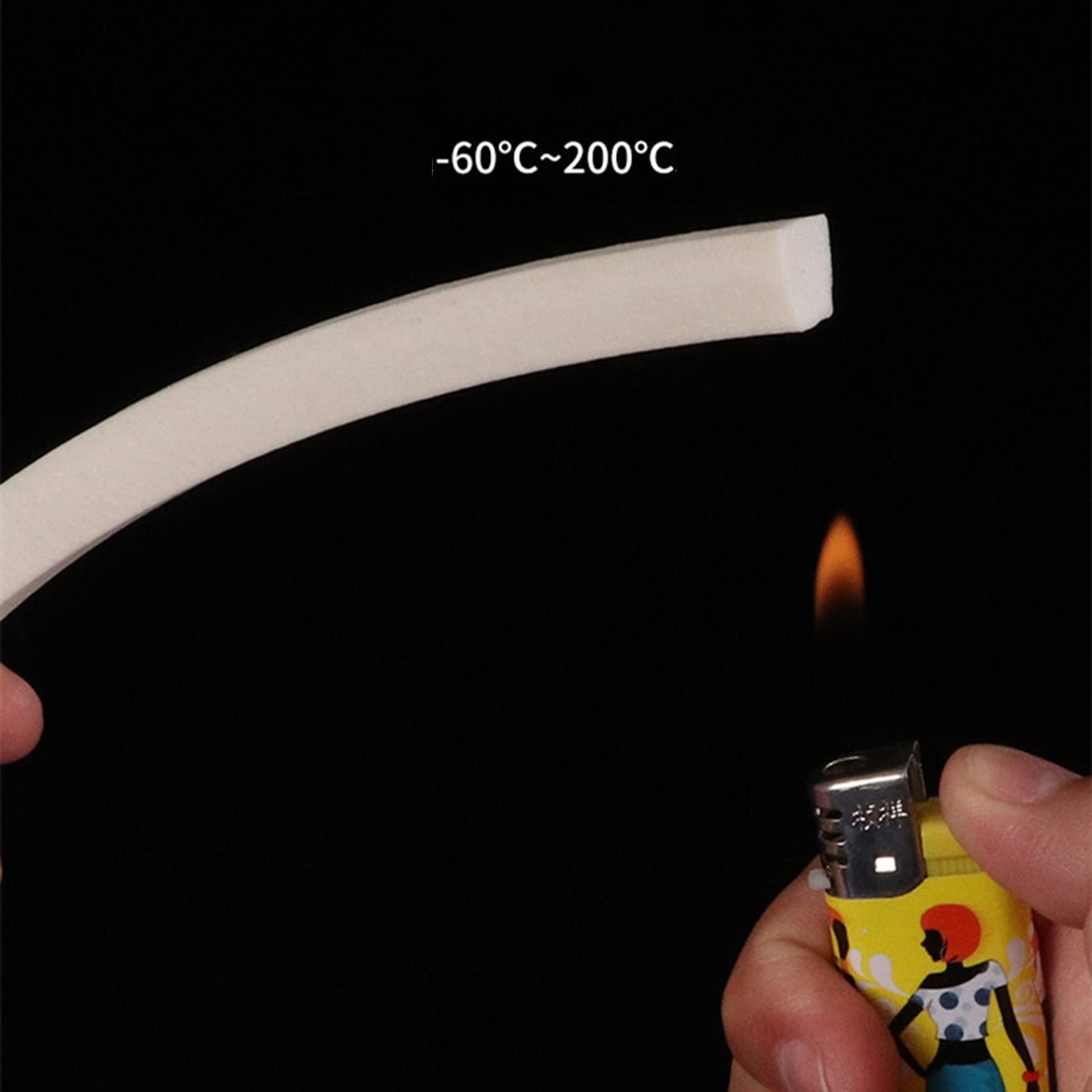 Konsilsa Weather Stripping for Door/Windows?Silicone Foam Strip?Soundproofing Windows Sealing Strip Anti Collision (Color : A, Size : 10mm*20mm(1M))