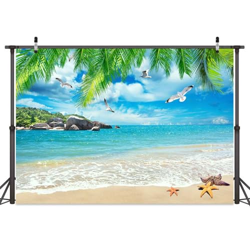 Fondo fotográfico tropical verano 12x10 ft Drgilau miniatura 6