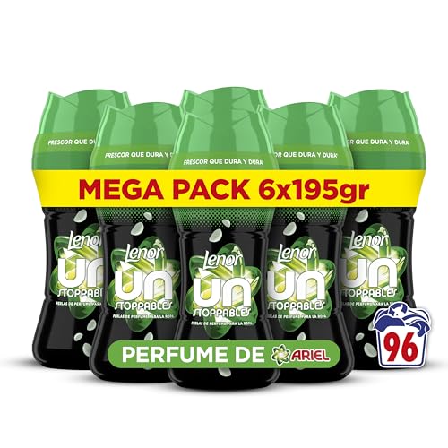 LENOR UNstoppables Perlas de Perfume para la Ropa, 96 Lavados (6...