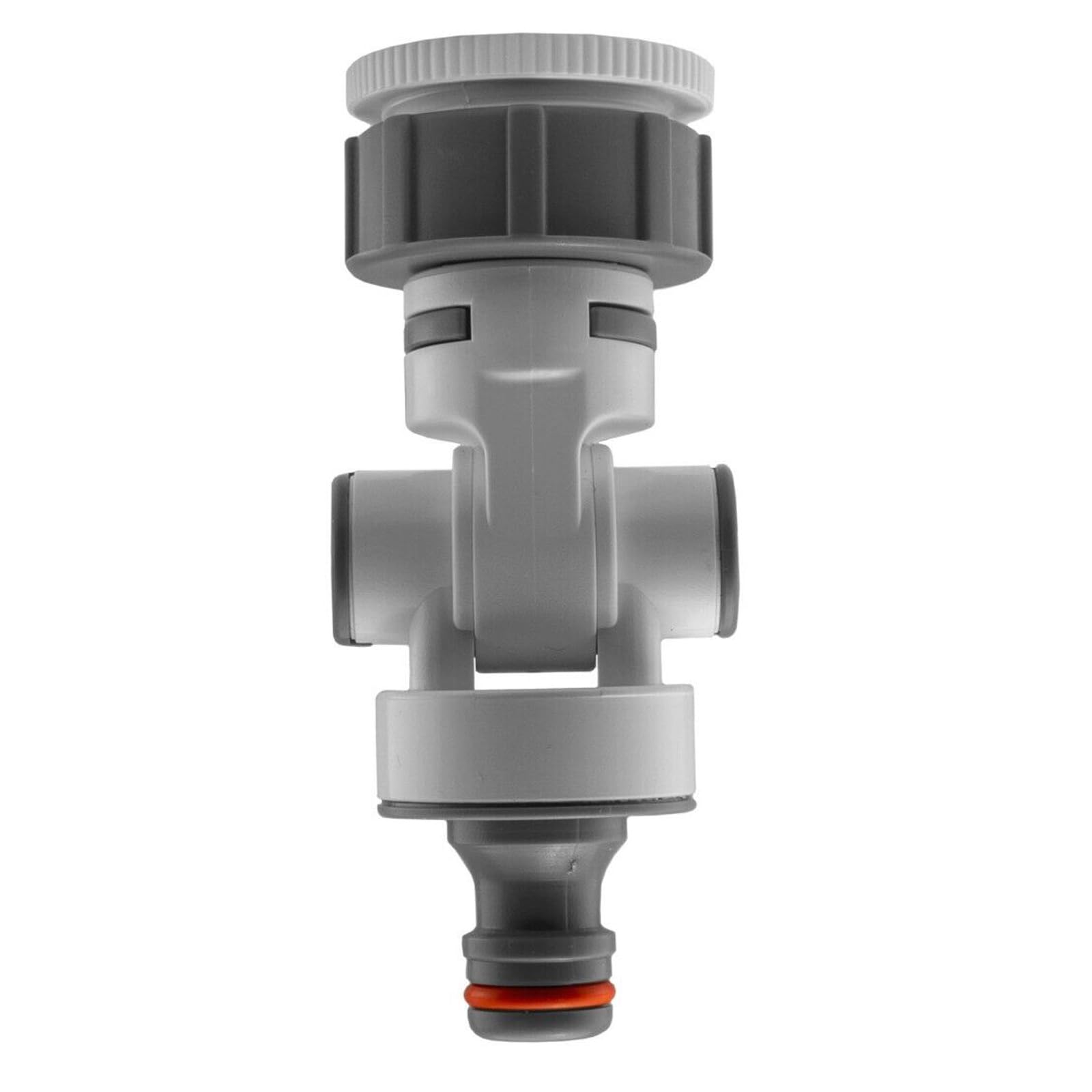 Garden Hose All Connectors Fittings Universal Standard Hozelock Valves Male Female Compatible White (Multi-Angle Tap Connector)